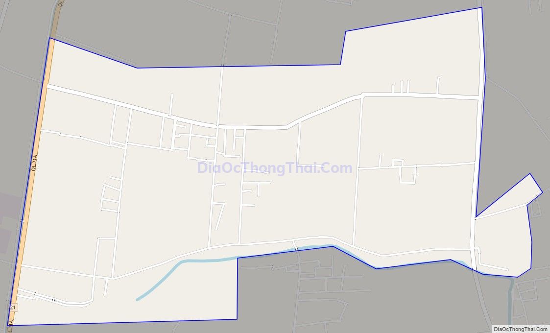 Bản đồ giao thông xã Hải Quang, huyện Hải Hậu