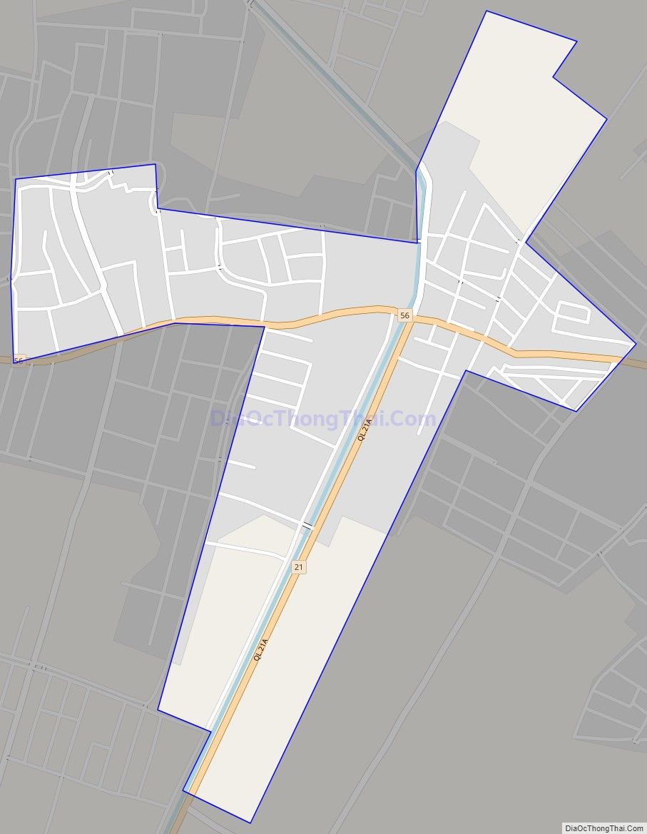 Bản đồ giao thông Thị trấn Yên Định, huyện Hải Hậu