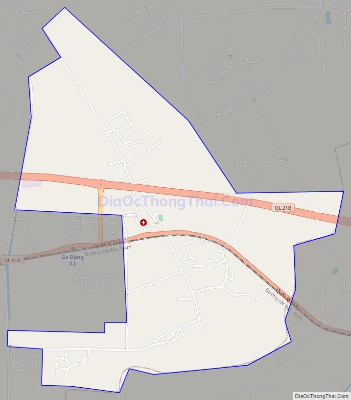 Bản đồ giao thông xã Mỹ Hưng, huyện Mỹ Lộc
