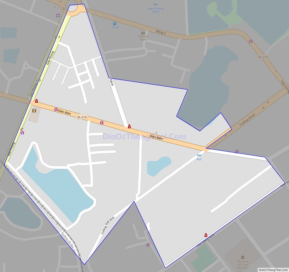 Bản đồ giao thông phường Cửa Bắc, thành phố Nam Định