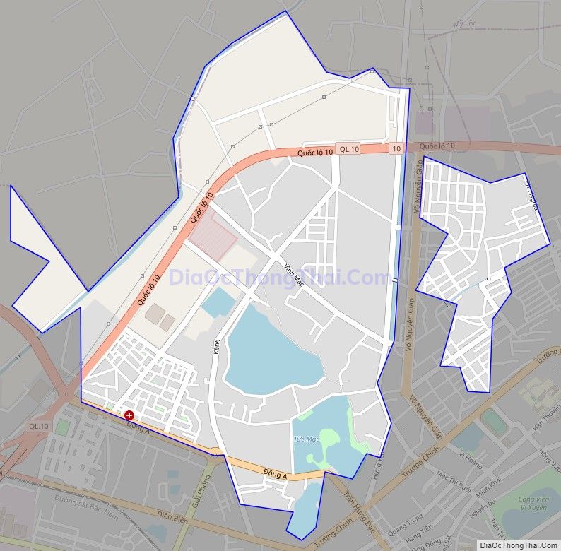 Bản đồ giao thông phường Lộc Vượng, thành phố Nam Định