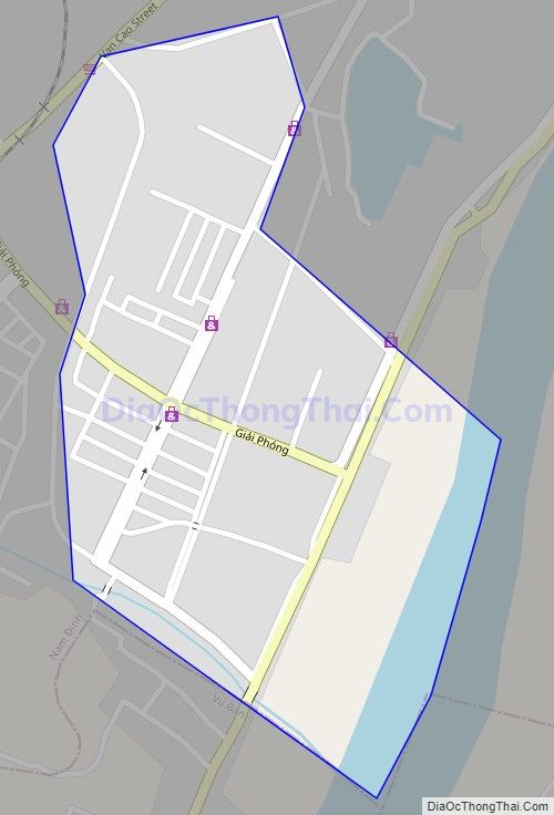Bản đồ giao thông phường Trần Quang Khải, thành phố Nam Định