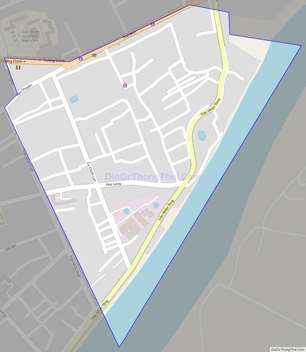 Bản đồ giao thông phường Trần Tế Xương, thành phố Nam Định