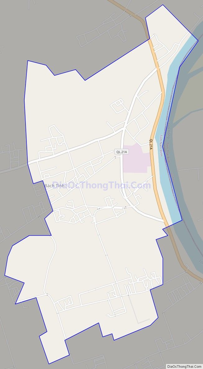 Bản đồ giao thông xã Nam Hồng, huyện Nam Trực