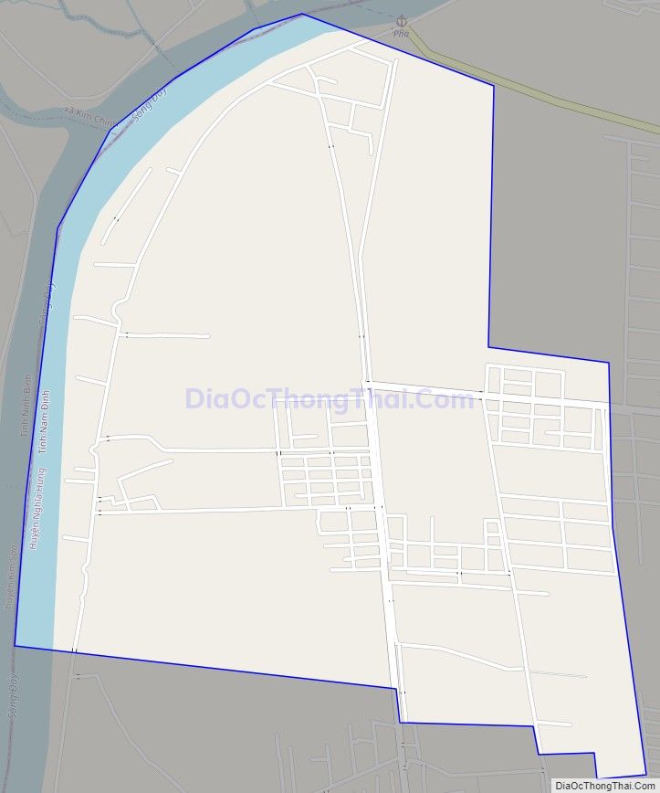 Bản đồ giao thông xã Nghĩa Hùng, huyện Nghĩa Hưng