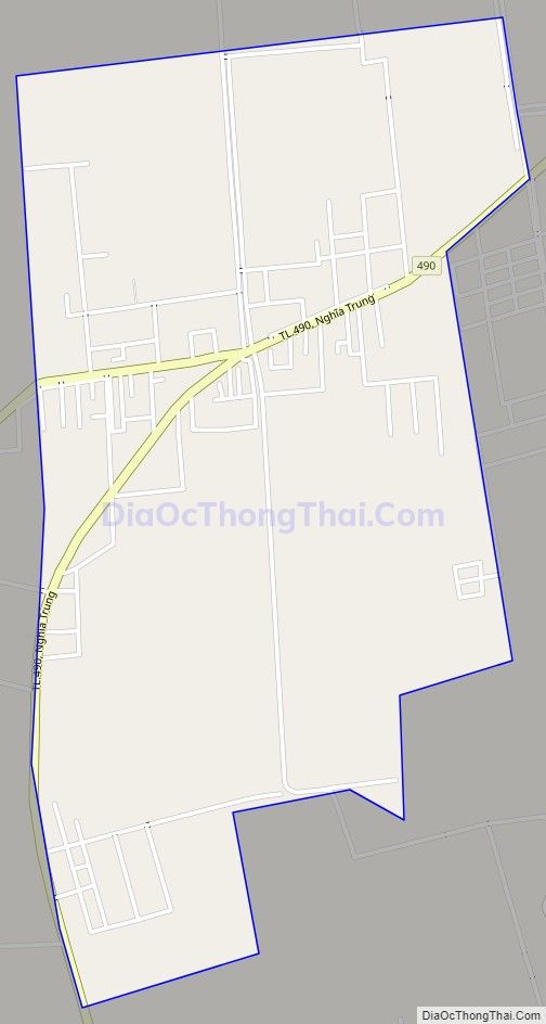 Bản đồ giao thông xã Nghĩa Tân, huyện Nghĩa Hưng