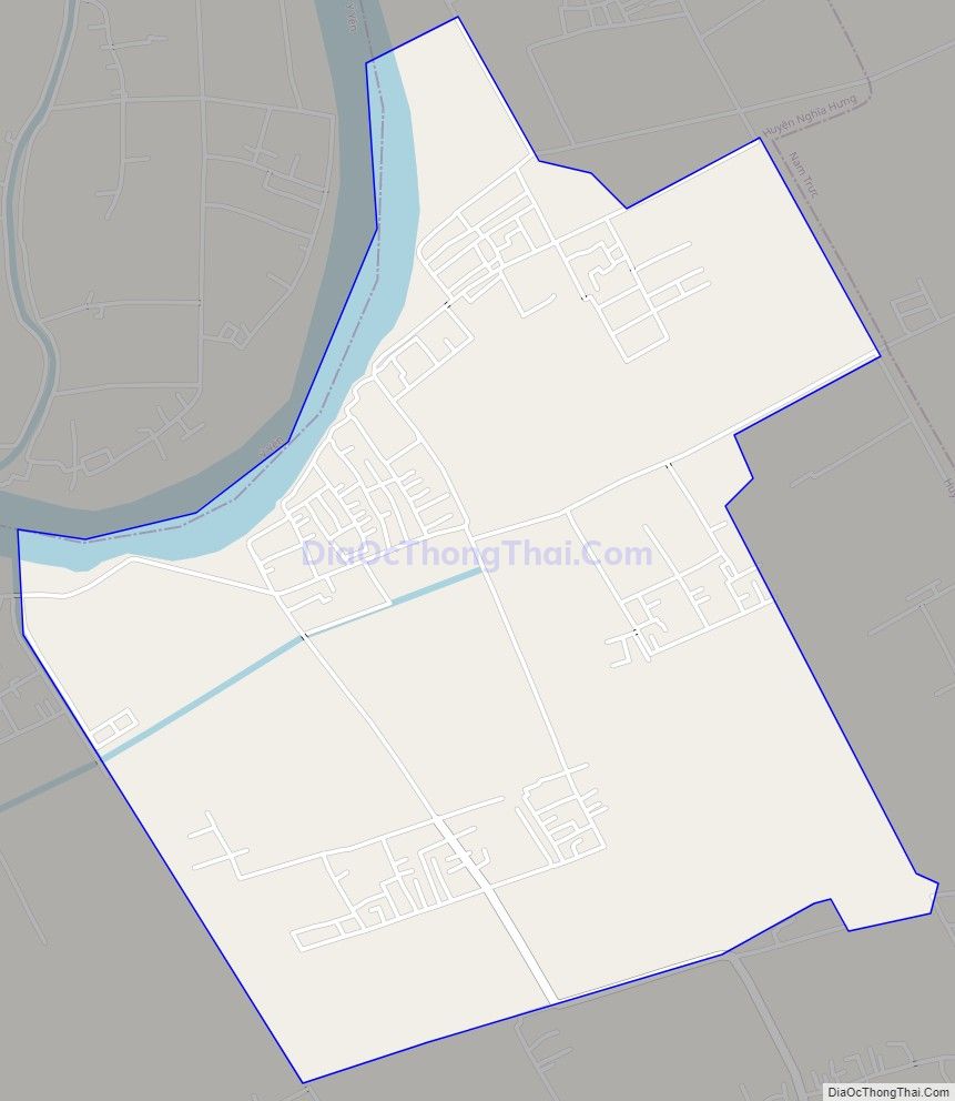 Bản đồ giao thông xã Nghĩa Thịnh, huyện Nghĩa Hưng