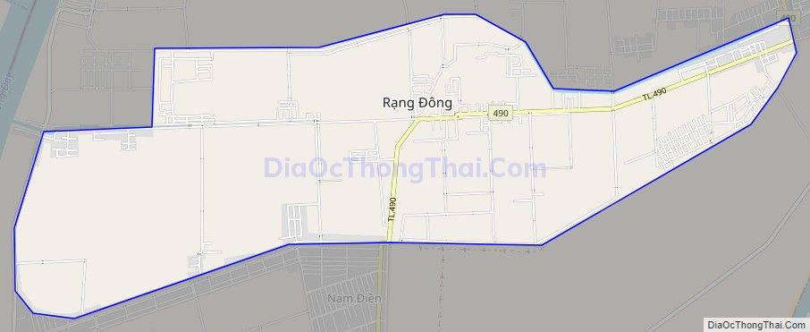 Bản đồ giao thông Thị trấn Rạng Đông, huyện Nghĩa Hưng