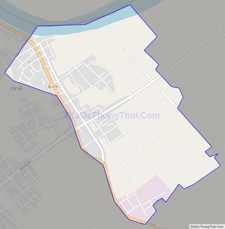 Bản đồ giao thông Thị trấn Cổ Lễ, huyện Trực Ninh