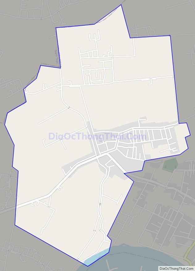 Bản đồ giao thông xã Trực Đạo, huyện Trực Ninh