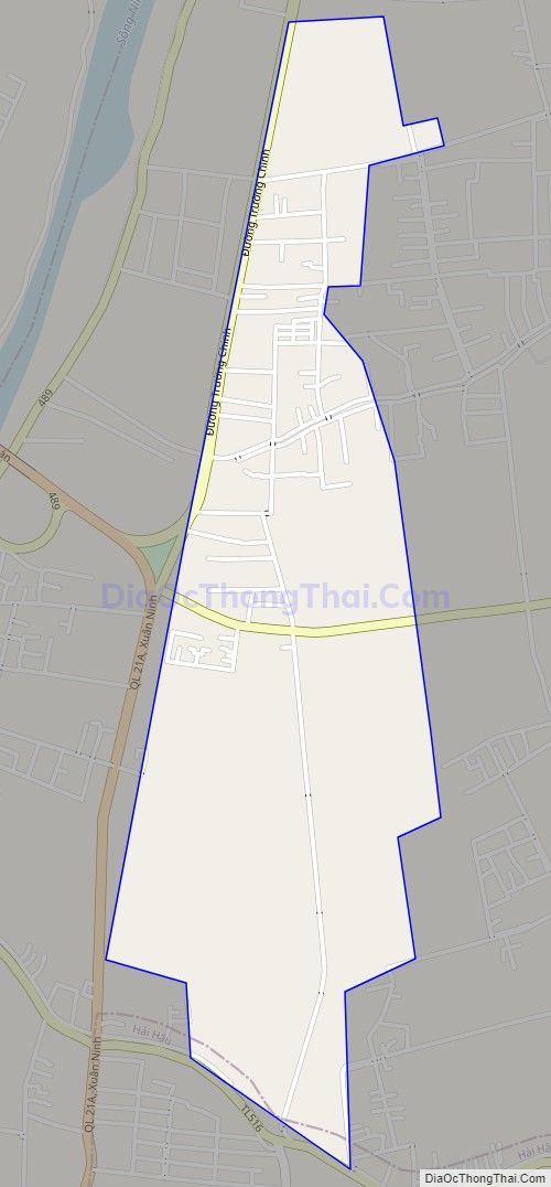 Bản đồ giao thông xã Xuân Kiên, huyện Xuân Trường