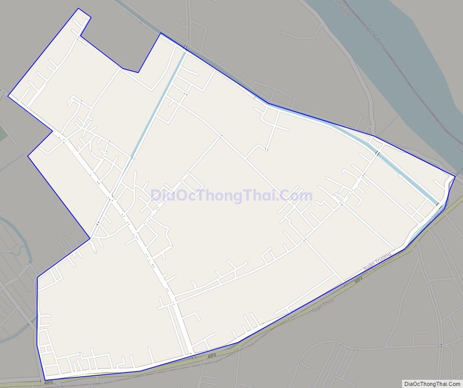 Bản đồ giao thông xã Xuân Phú, huyện Xuân Trường