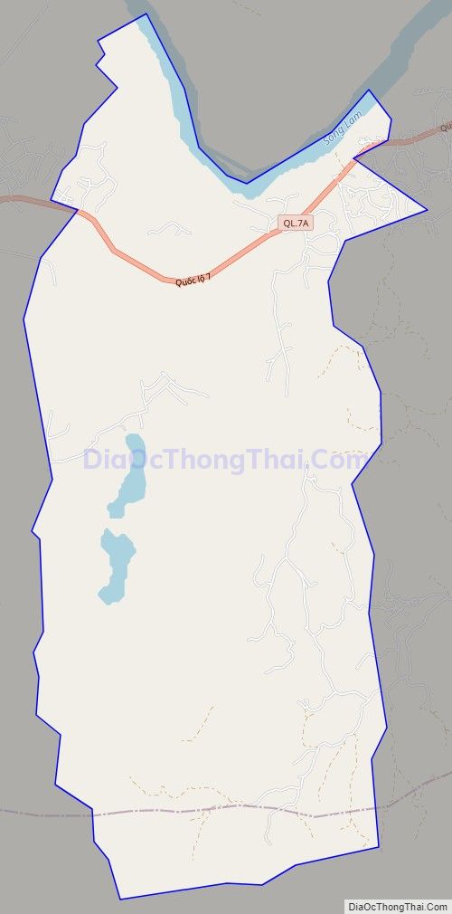 Bản đồ giao thông xã Long Sơn, huyện Anh Sơn