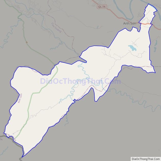 Bản đồ giao thông xã Phúc Sơn, huyện Anh Sơn