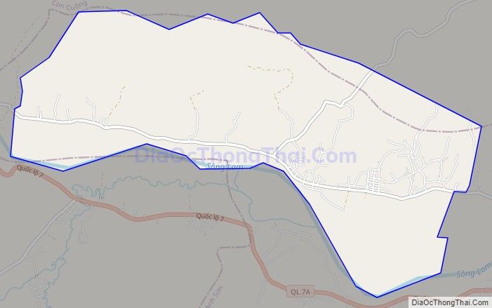 Bản đồ giao thông xã Tam Sơn, huyện Anh Sơn