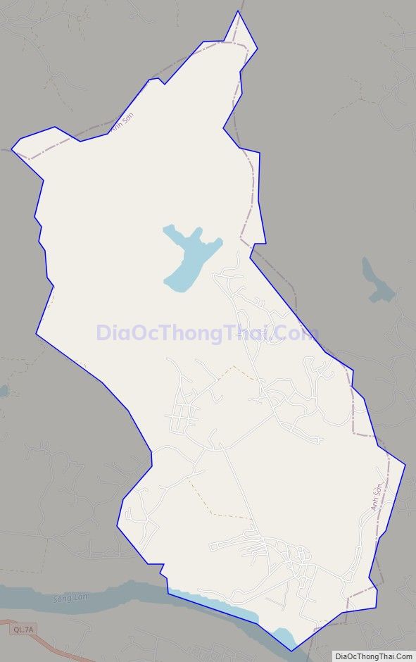 Bản đồ giao thông xã Tào Sơn, huyện Anh Sơn