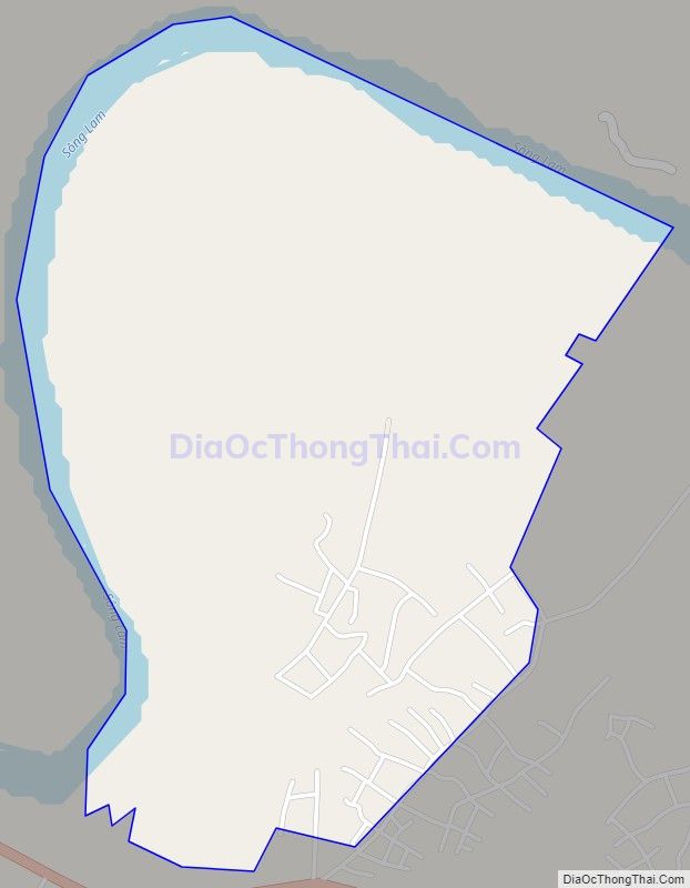 Bản đồ giao thông xã Thạch Sơn, huyện Anh Sơn