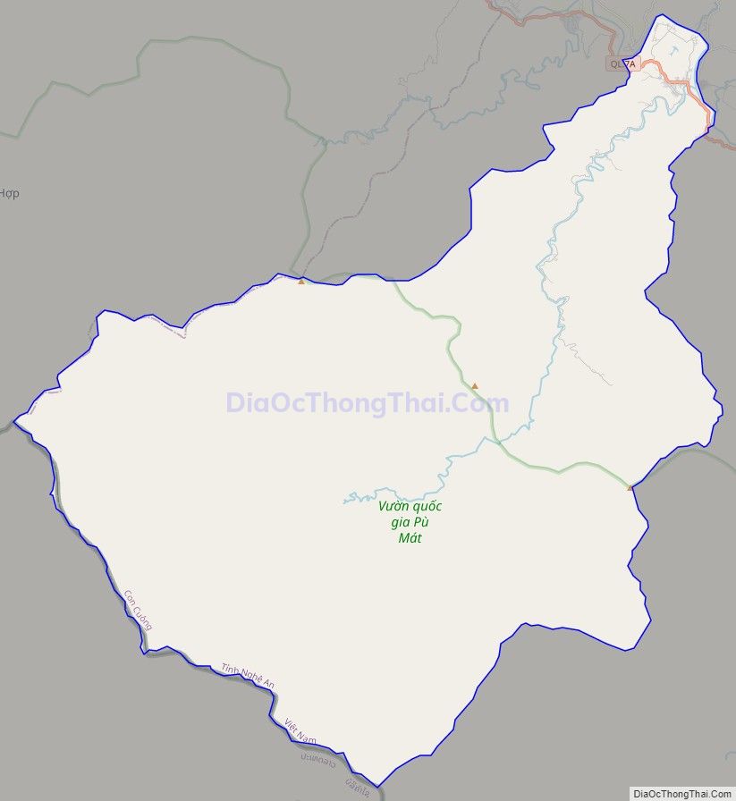 Bản đồ giao thông xã Châu Khê, huyện Con Cuông