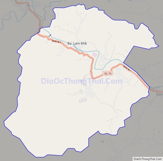 Bản đồ giao thông xã Chi Khê, huyện Con Cuông