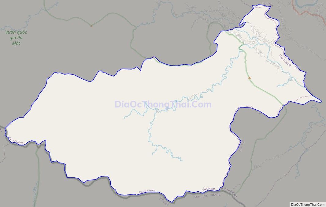 Bản đồ giao thông xã Môn Sơn, huyện Con Cuông