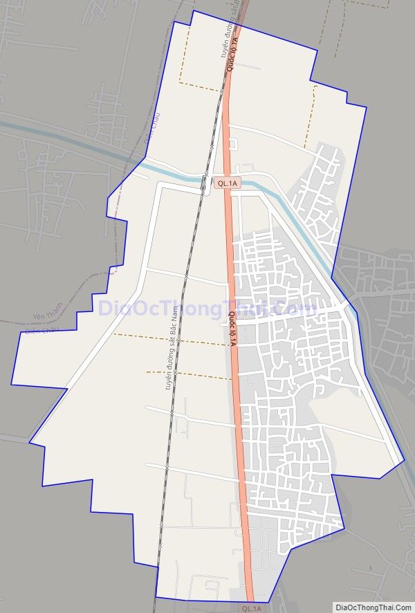 Bản đồ giao thông xã Diễn Hồng, huyện Diễn Châu