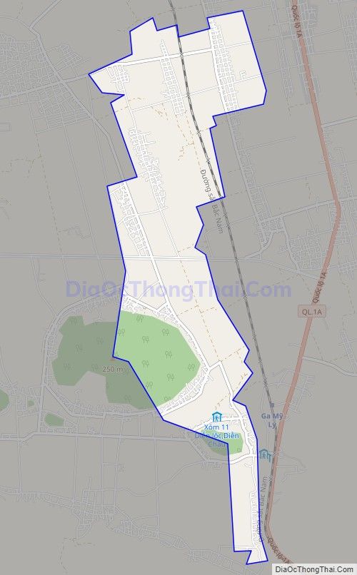 Bản đồ giao thông xã Diễn Lộc, huyện Diễn Châu
