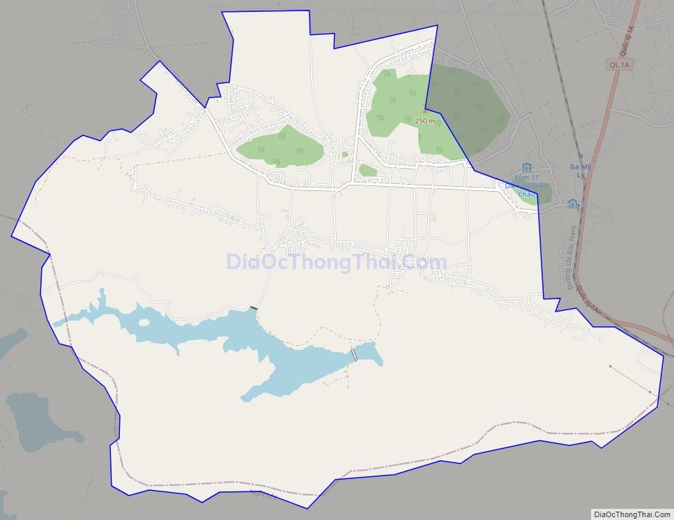 Bản đồ giao thông xã Diễn Phú, huyện Diễn Châu