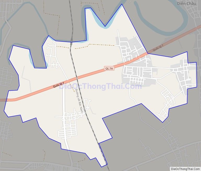 Bản đồ giao thông xã Diễn Phúc, huyện Diễn Châu