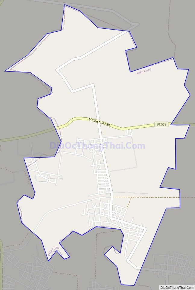 Bản đồ giao thông xã Diễn Thái, huyện Diễn Châu