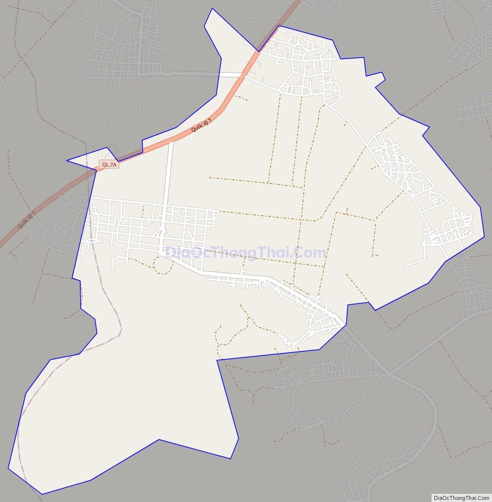 Bản đồ giao thông xã Diễn Thắng (cũ), huyện Diễn Châu