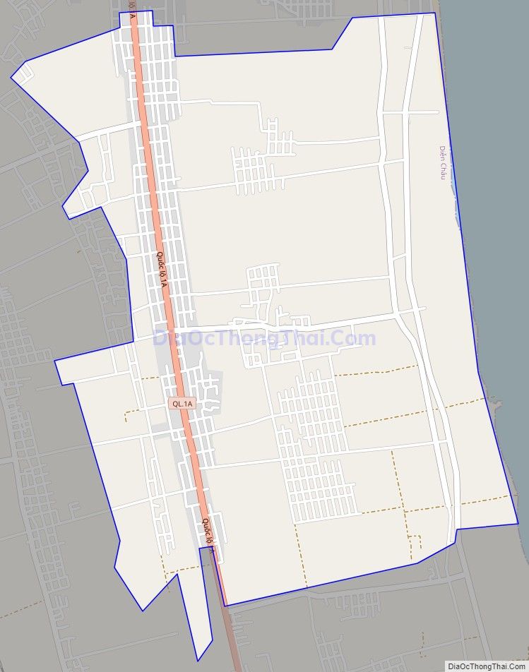 Bản đồ giao thông xã Diễn Thịnh, huyện Diễn Châu