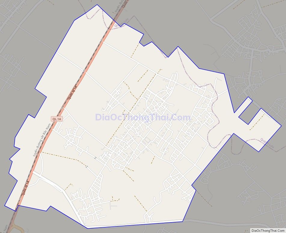 Bản đồ giao thông xã Diễn Trường, huyện Diễn Châu