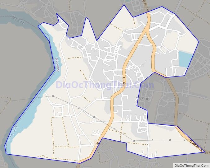 Bản đồ giao thông xã Đà Sơn, huyện Đô Lương