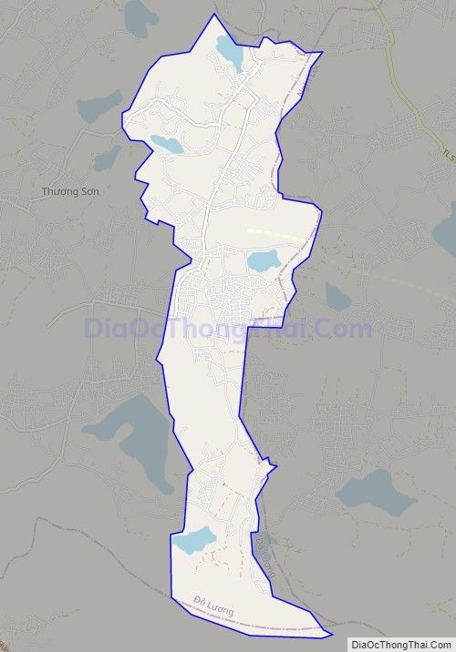 Bản đồ giao thông xã Đại Sơn, huyện Đô Lương