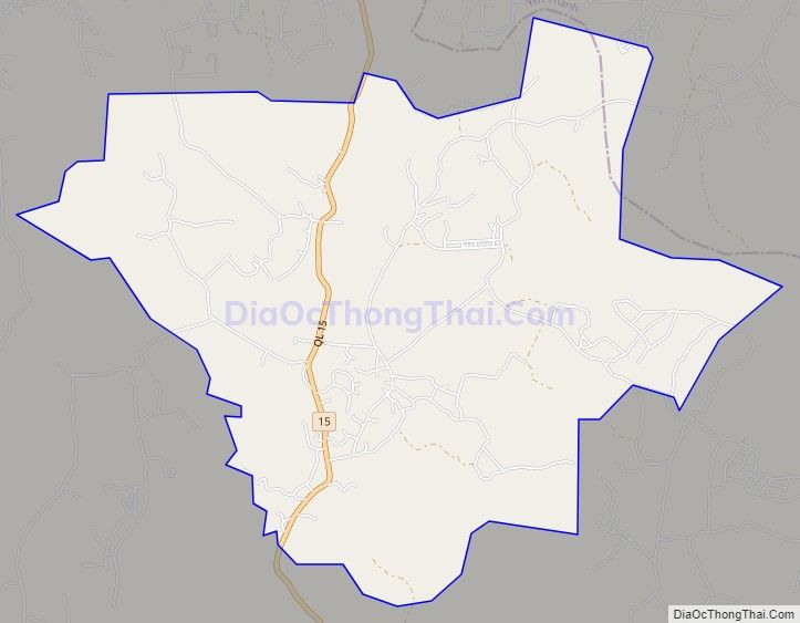 Bản đồ giao thông xã Hồng Sơn, huyện Đô Lương