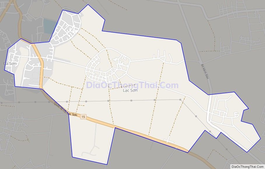 Bản đồ giao thông xã Lạc Sơn, huyện Đô Lương