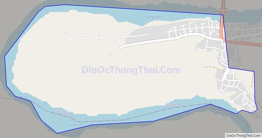 Bản đồ giao thông xã Lưu Sơn, huyện Đô Lương