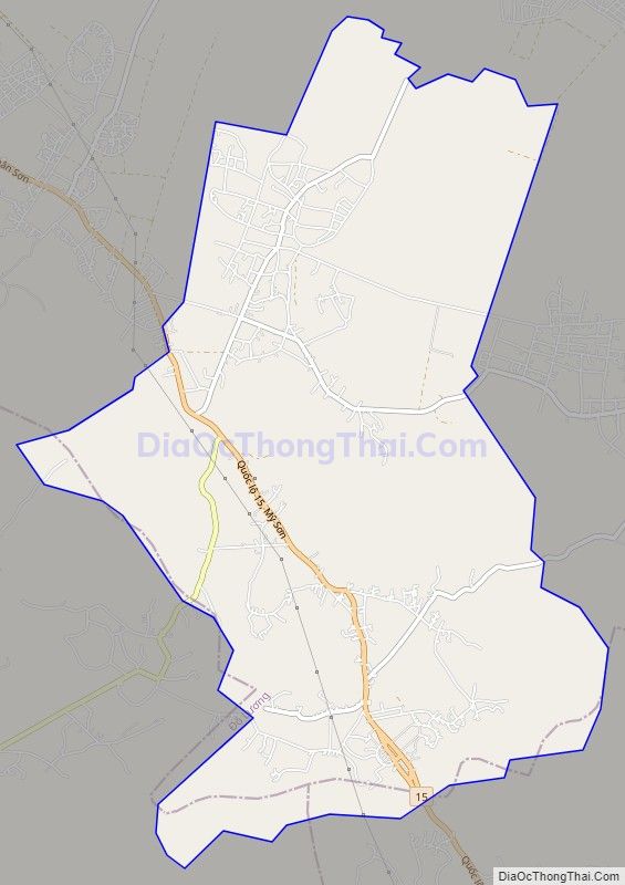 Bản đồ giao thông xã Mỹ Sơn, huyện Đô Lương