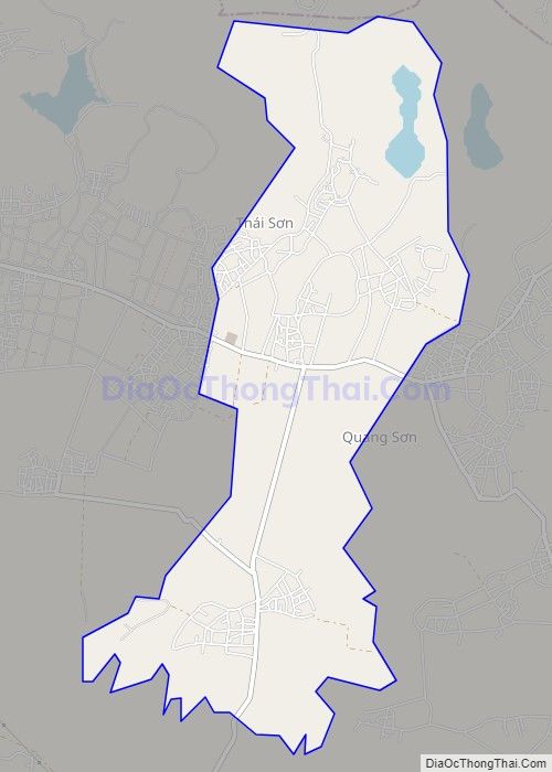 Bản đồ giao thông xã Quang Sơn, huyện Đô Lương