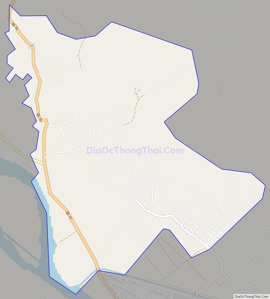 Bản đồ giao thông xã Tràng Sơn, huyện Đô Lương