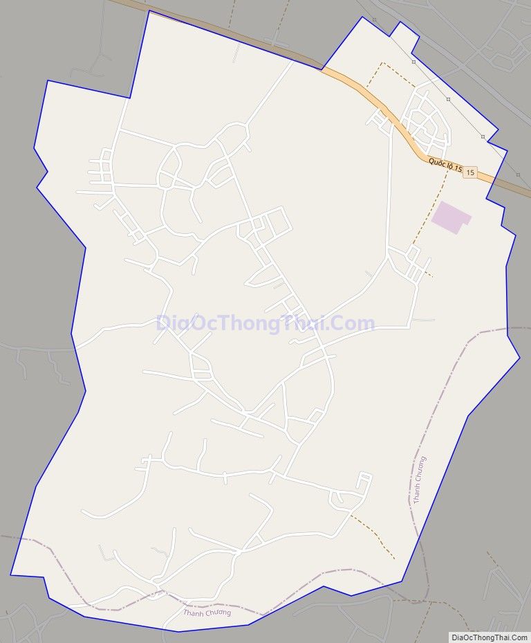 Bản đồ giao thông xã Xuân Sơn, huyện Đô Lương
