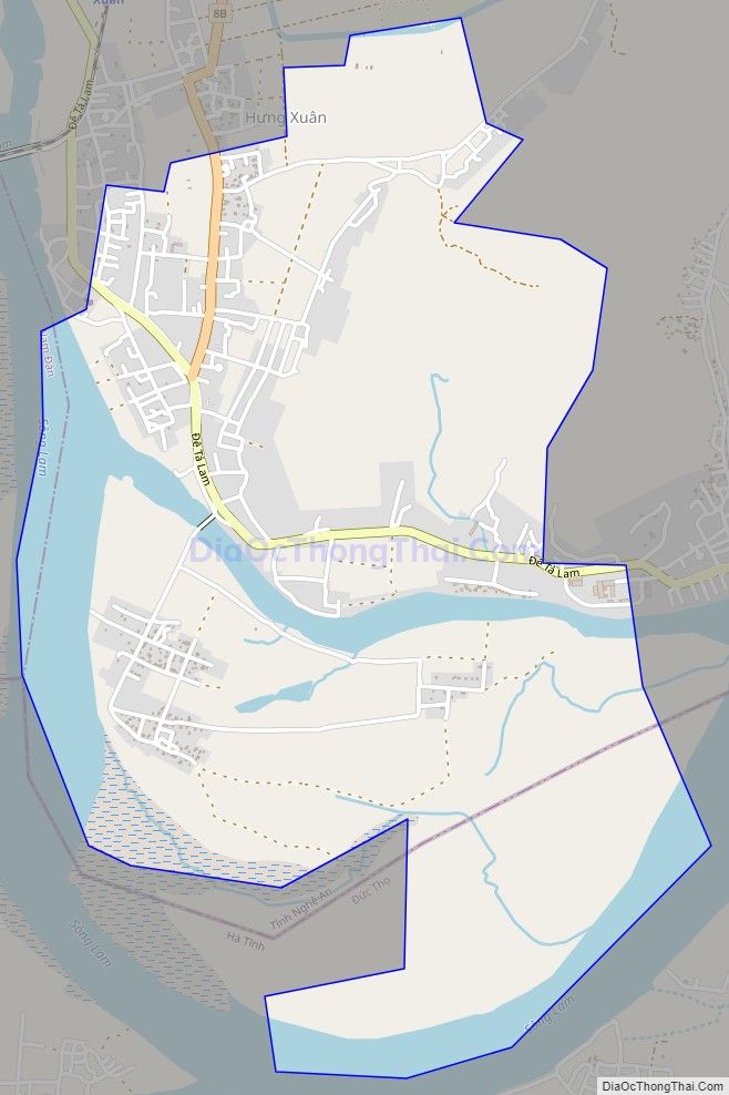 Bản đồ giao thông xã Hưng Lam (cũ), huyện Hưng Nguyên