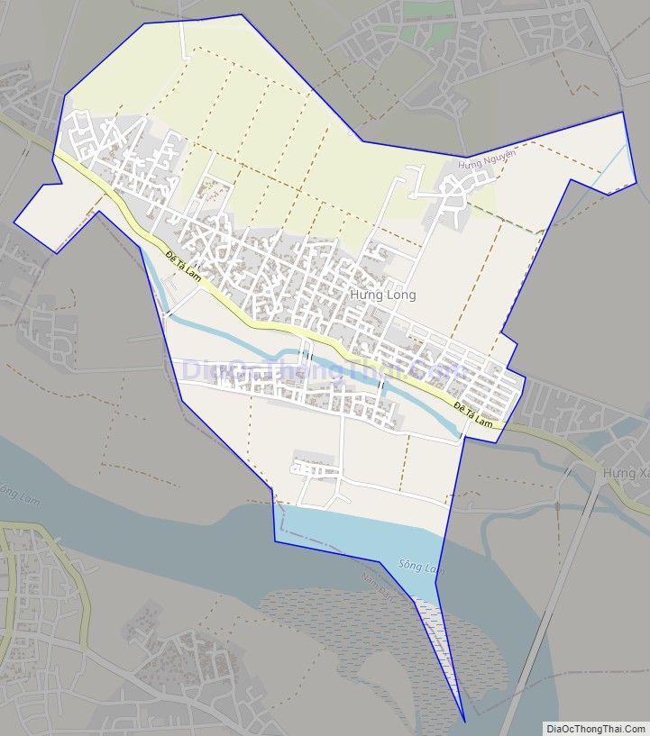 Bản đồ giao thông xã Hưng Long (cũ), huyện Hưng Nguyên