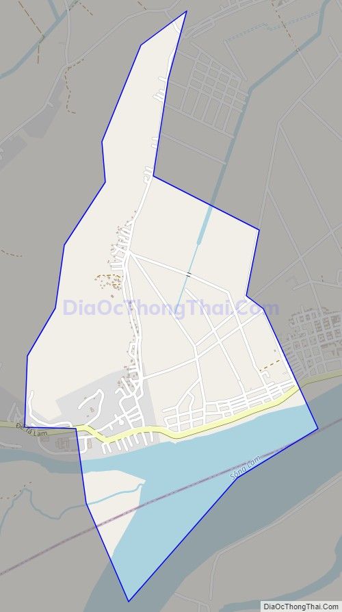 Bản đồ giao thông xã Hưng Phú (cũ), huyện Hưng Nguyên