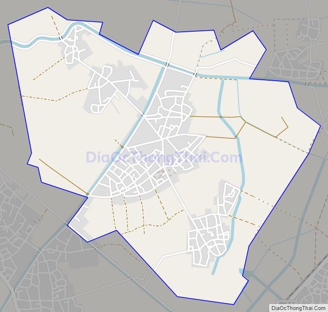 Bản đồ giao thông xã Hưng Tân, huyện Hưng Nguyên
