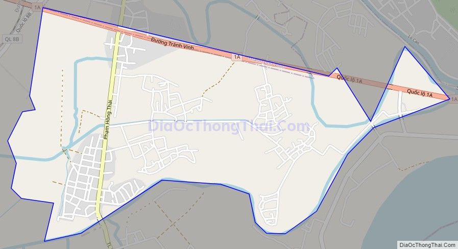 Bản đồ giao thông xã Hưng Thịnh, huyện Hưng Nguyên