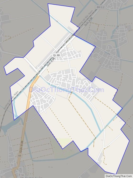 Bản đồ giao thông xã Hưng Tiến (cũ), huyện Hưng Nguyên