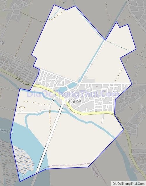 Bản đồ giao thông xã Hưng Xá (cũ), huyện Hưng Nguyên