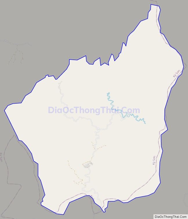 Bản đồ giao thông xã Bảo Thắng, huyện Kỳ Sơn