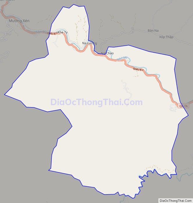 Bản đồ giao thông xã Hữu Kiệm, huyện Kỳ Sơn